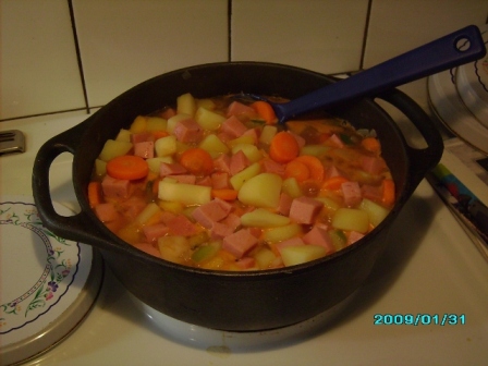 Korvgryta.